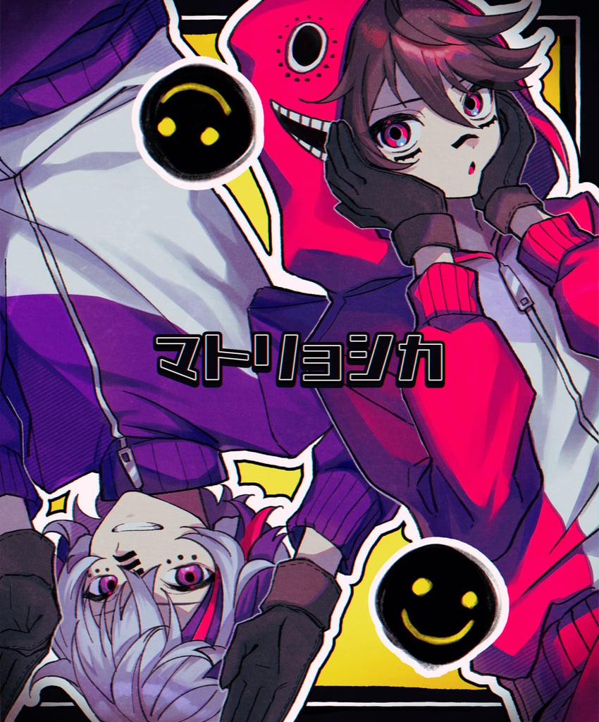 fuwa minato and saegusa akina (nijisanji and 1 more) drawn by 39_iduki