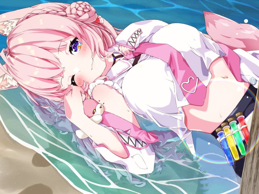 hakui koyori and kokoro (hololive) drawn by heraraido_re