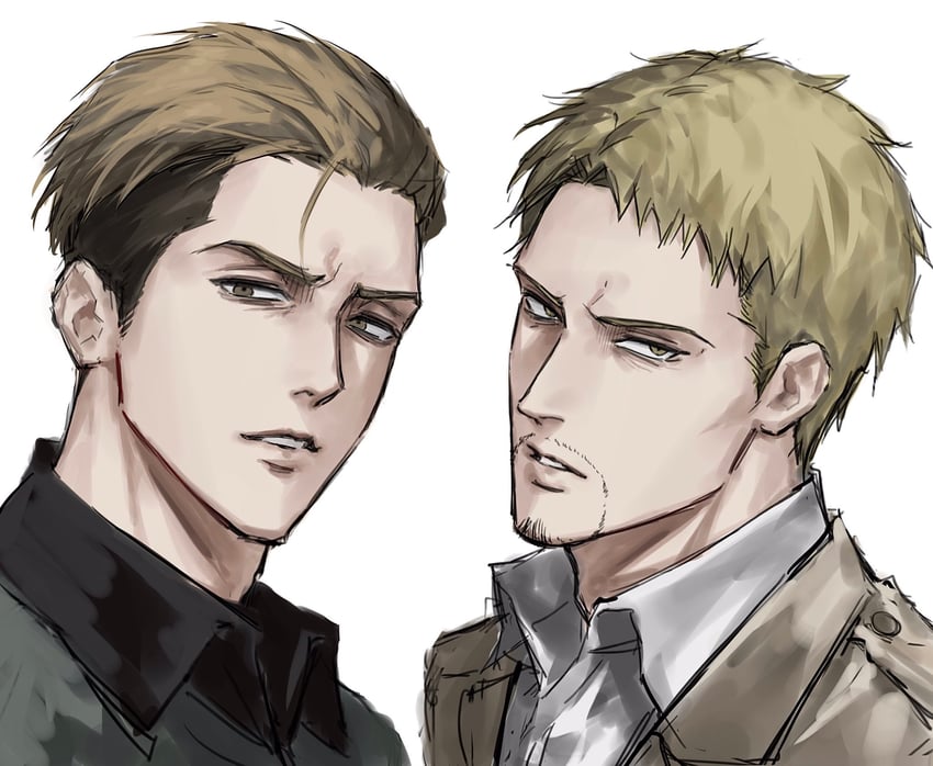 reiner braun and porco galliard (shingeki no kyojin) drawn by sso_s