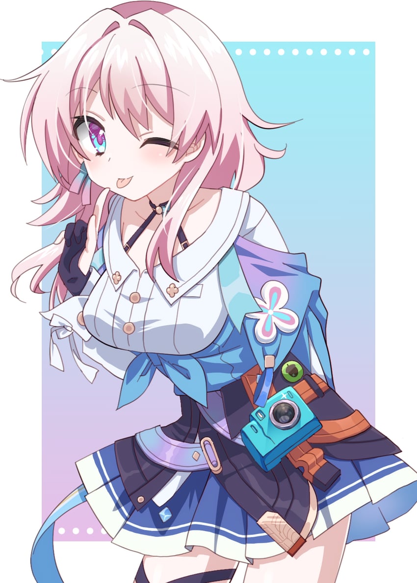 march 7th (honkai and 1 more) drawn by minase_(ll0141)