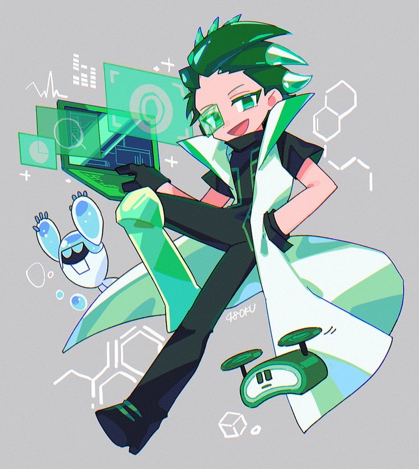 aloe cookie, ion cookie robot, and a.l.o.e. drone (cookie run and 1 more) drawn by 48okku