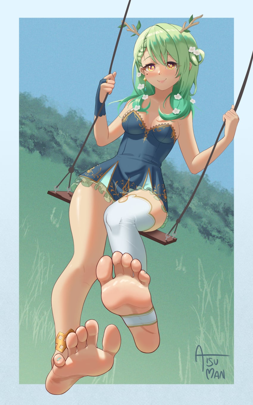 ceres fauna (hololive and 1 more) drawn by aisuman