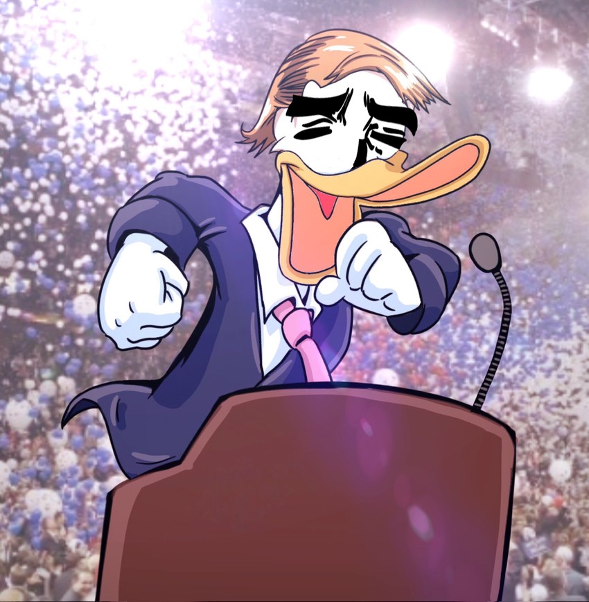 donald trump and daffy duck (real life and 1 more)
