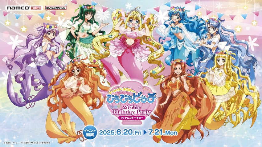 nanami lucia, houshou hanon, touin rina, seira, noel, and 3 more (mermaid melody pichi pichi pitch)