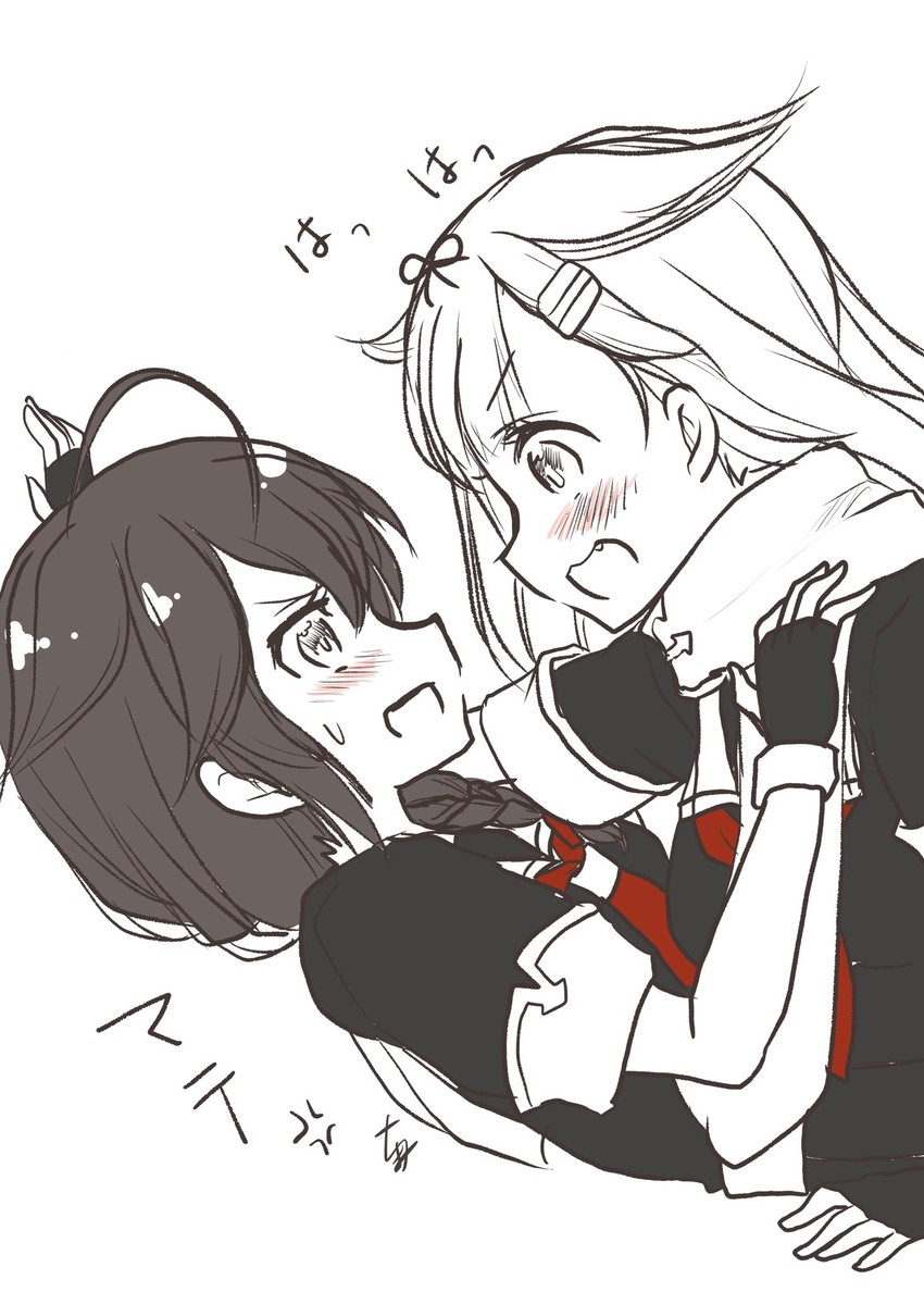 shigure, yuudachi, shigure kai ni, and yuudachi kai ni (kantai collection) drawn by yuuki_chima