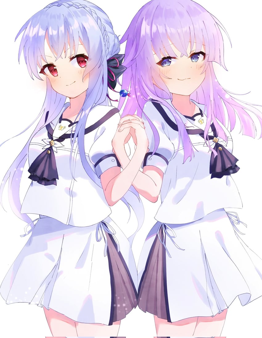 sorakado ao and sorakado ai (summer pockets) drawn by emu_shido