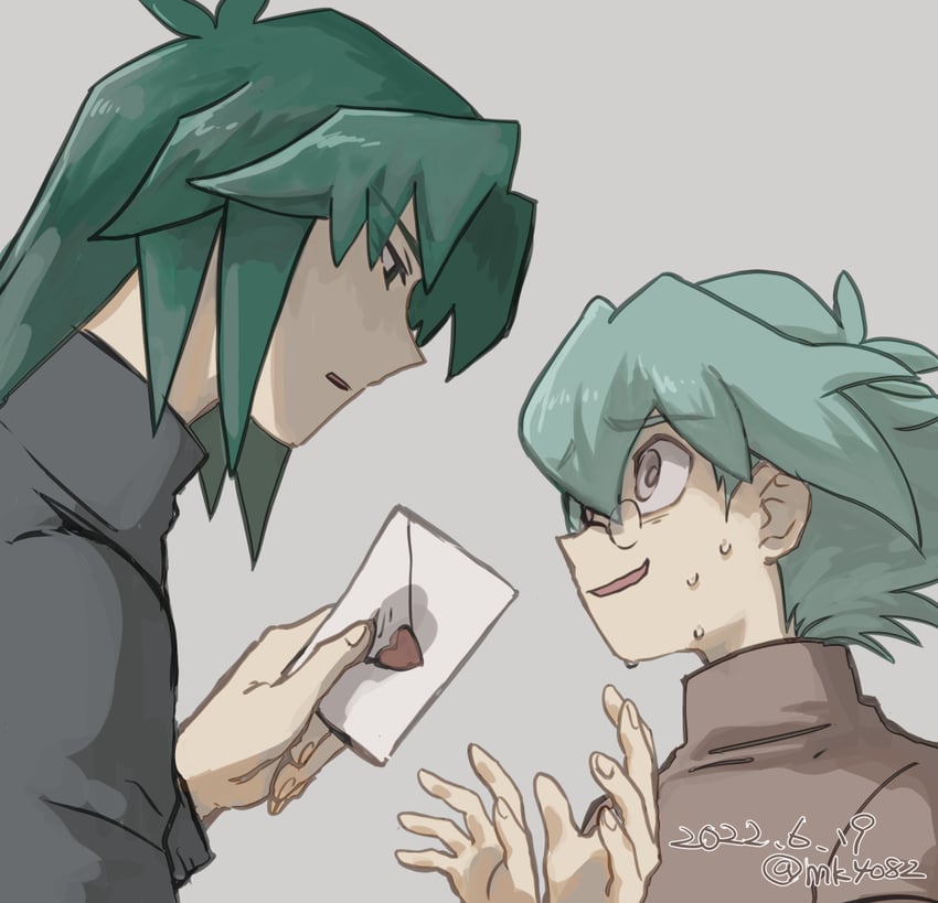 marufuji ryo and marufuji sho (yu-gi-oh! and 1 more) drawn by moiko
