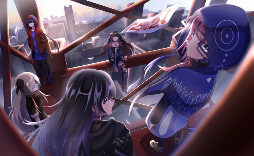isekaijoucho, kaf, rim, koko, and harusaruhi (kamitsubaki studio) drawn by tirudo29