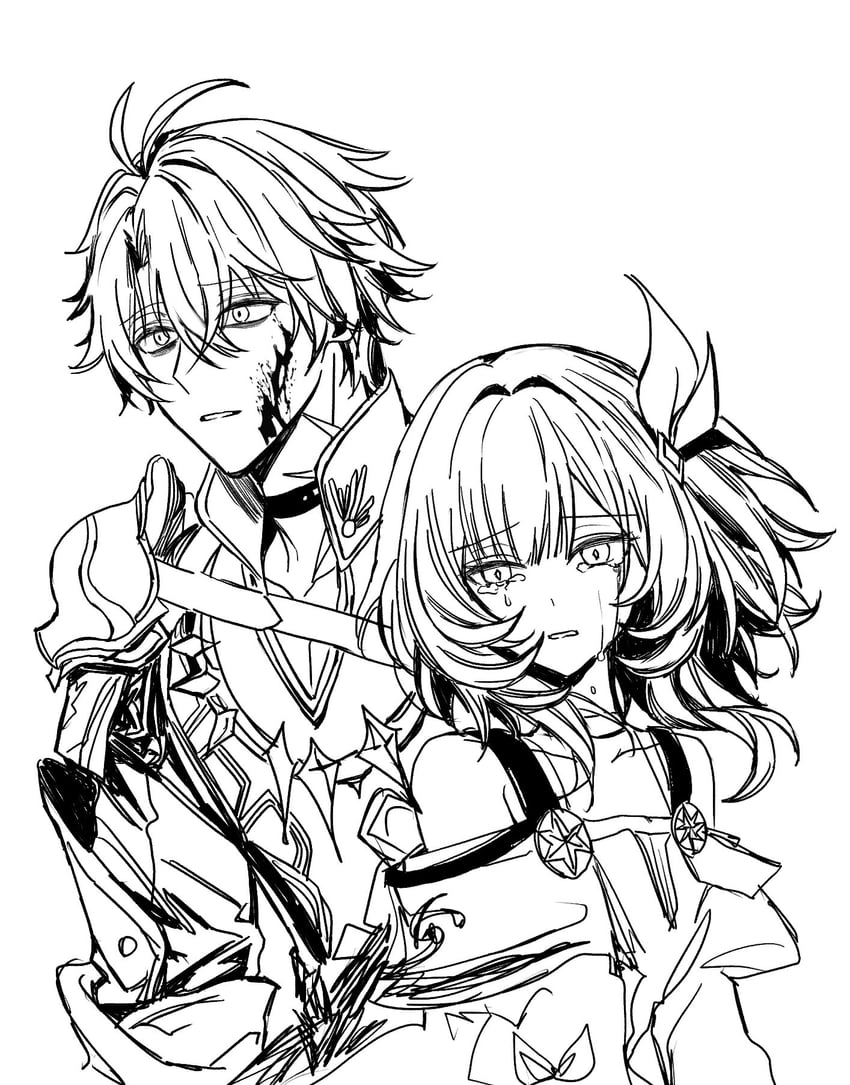 phainon and cyrene (honkai and 1 more) drawn by ilsijeongj2213
