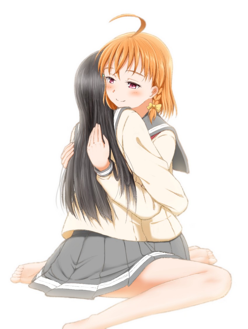 takami chika and kurosawa dia (love live! and 1 more) drawn by ichisanroku