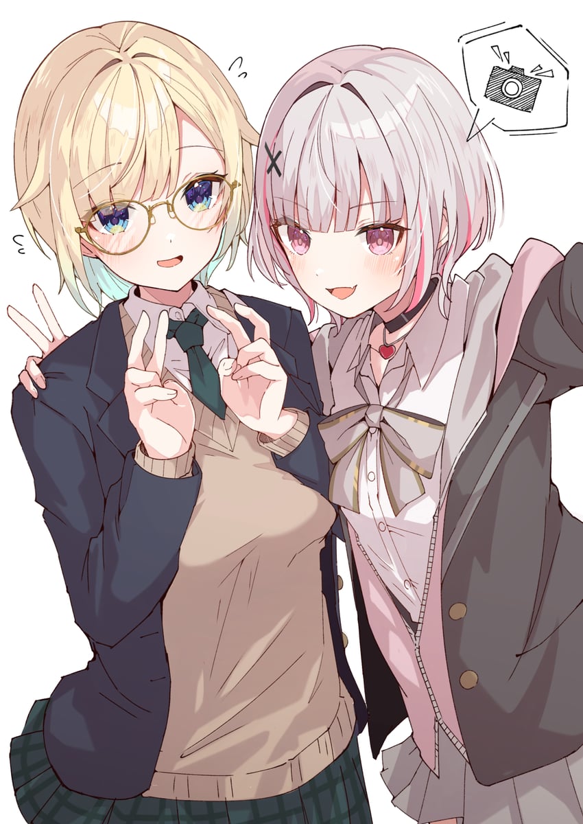 aizawa ema and asumi sena (vspo! and 1 more) drawn by yukijirushi_e