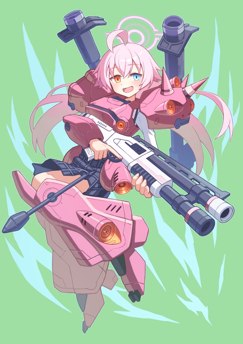 hoshino and kampfer (blue archive and 2 more) drawn by hibun_tsukasa