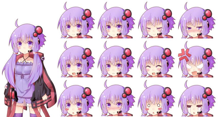 yuzuki yukari (vocaloid and 1 more) drawn by miiyon