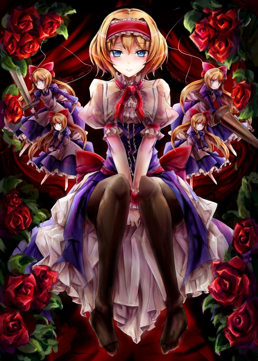 alice margatroid and shanghai doll (touhou) drawn by yosuke