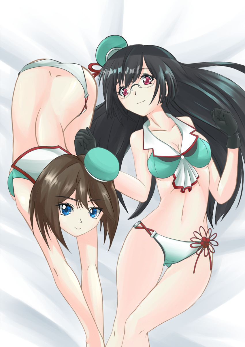 maya, choukai, maya kai ni, and choukai kai ni (kantai collection) drawn by deekei