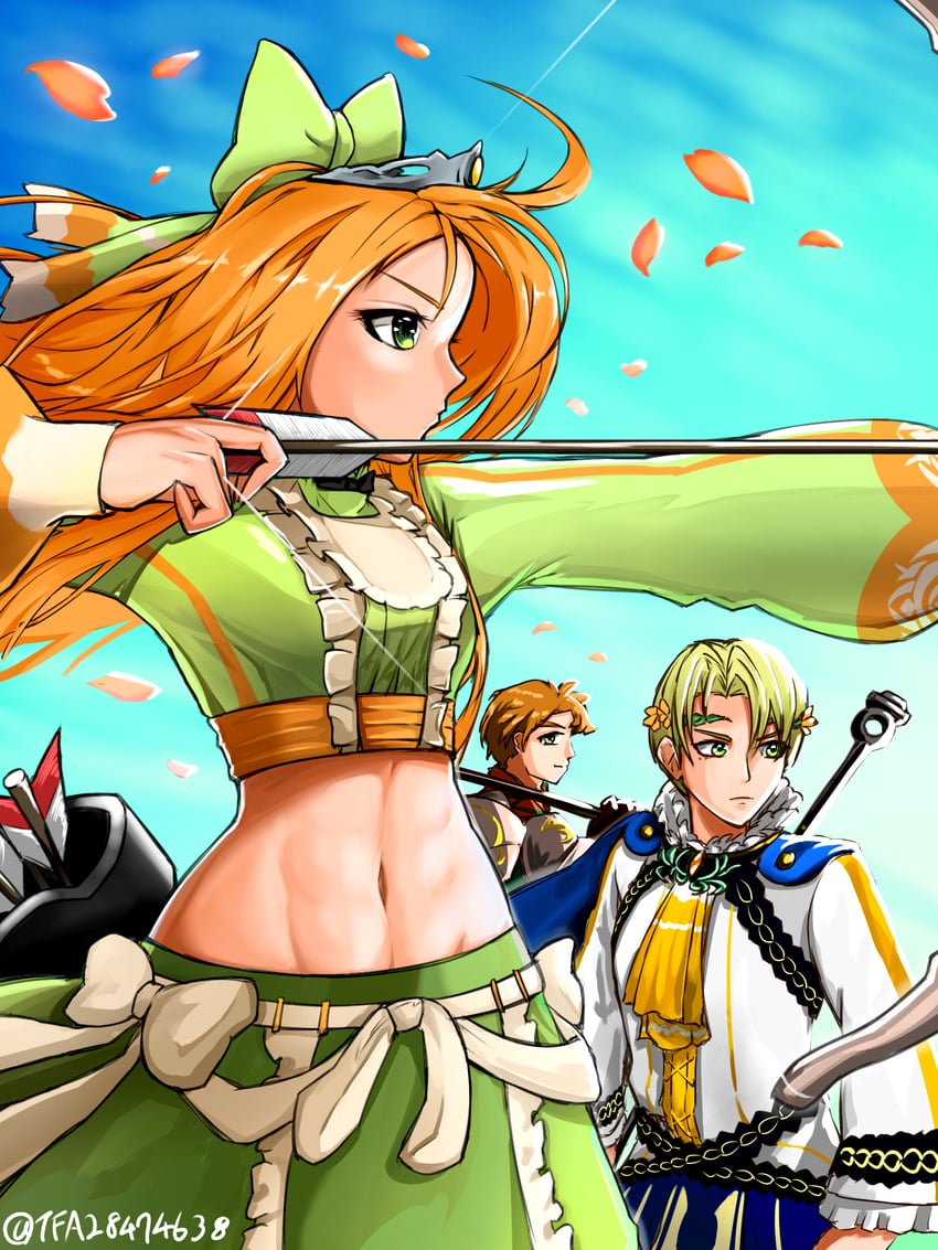 etie, alfred, and boucheron (fire emblem and 1 more) drawn by t_hei_(user_uxky7438)