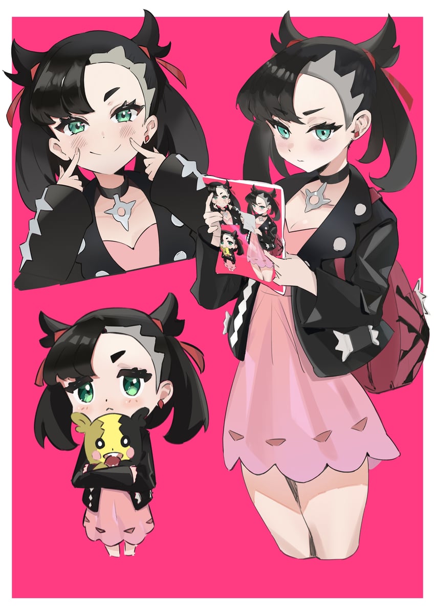 marnie and morpeko (pokemon and 1 more) drawn by kqbkbxk76
