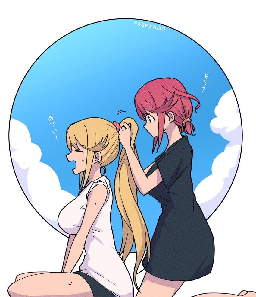 pyra and mythra (xenoblade chronicles and 1 more) drawn by mochimochi_(xseynao)