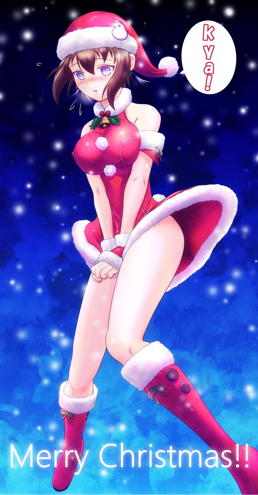 santa dress (phantasy star and 1 more) drawn by ryu-akt