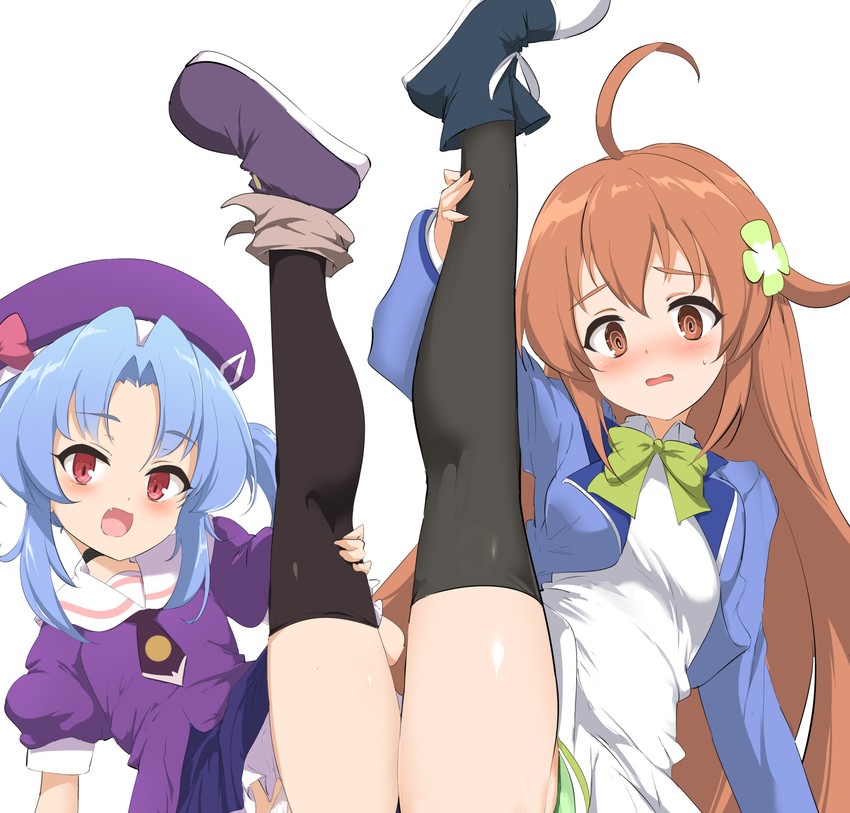 amamiya mimori and kurobane alice (shadowverse) drawn by momio