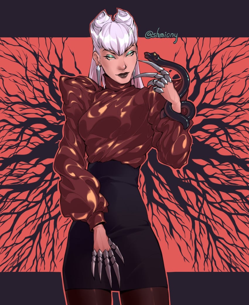 evelynn, k/da all out evelynn, and the baddest evelynn (league of legends) drawn by shmiony