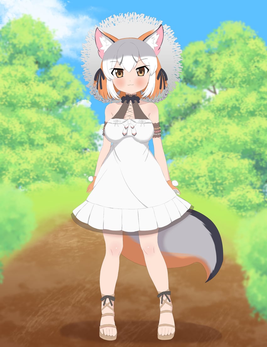 island fox (kemono friends and 1 more) drawn by mayo3432