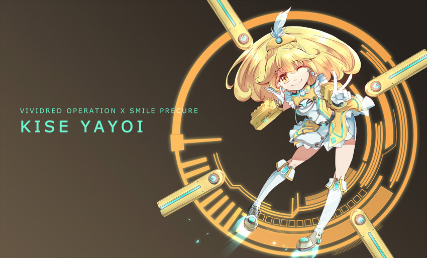 kise yayoi and cure peace (precure and 2 more) drawn by kirabug_koala