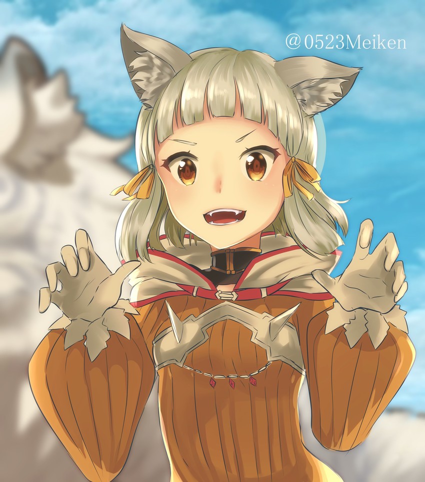 nia and dromarch (xenoblade chronicles and 1 more) drawn by po_pooch