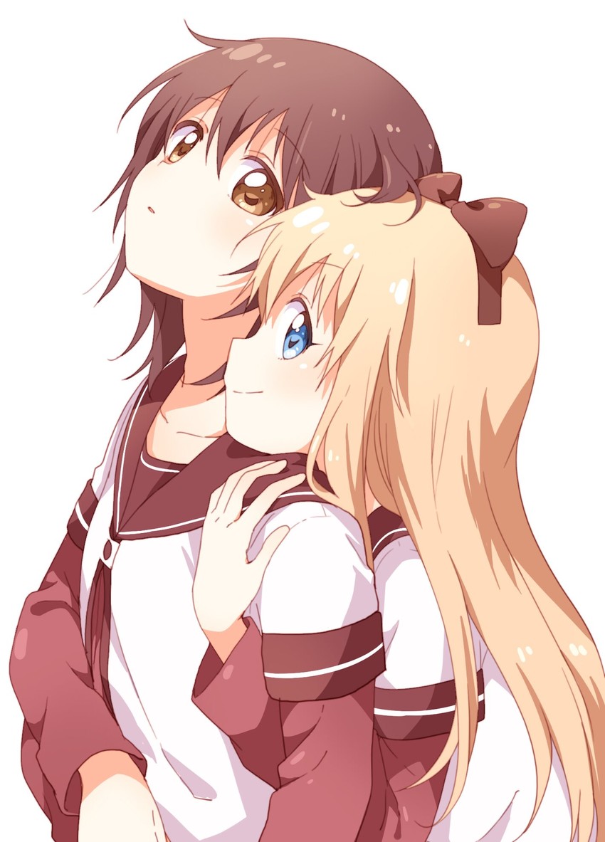 toshinou kyouko and funami yui (yuruyuri) drawn by namori