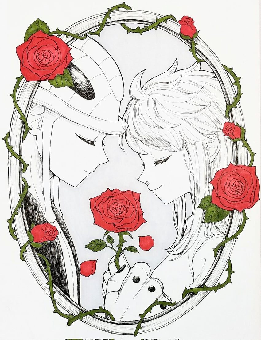 meruem and komugi (hunter x hunter) drawn by kisaragi_02468