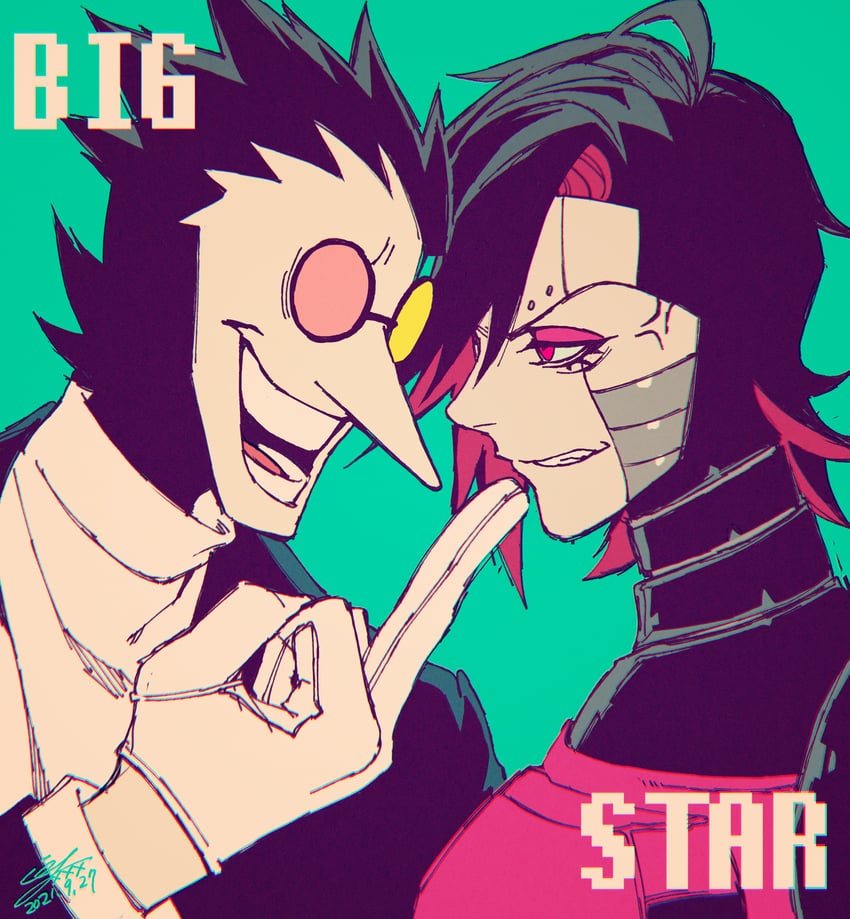 mettaton, mettaton ex, and spamton g. spamton (undertale and 1 more) drawn by yokaze_(xxxdisxxx)