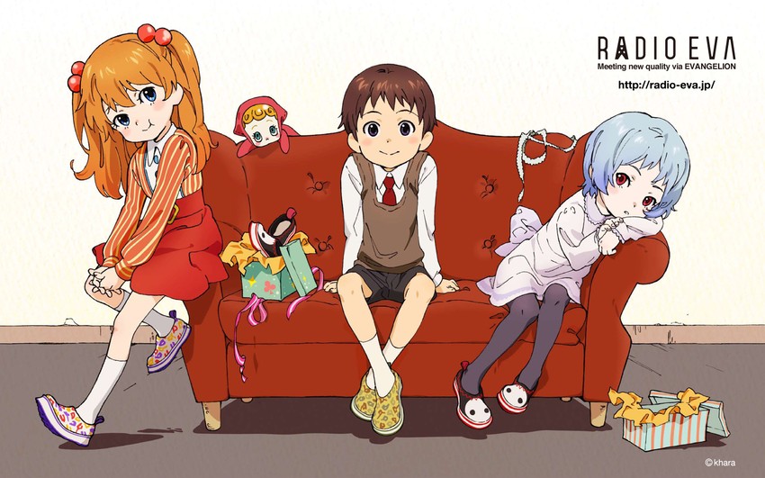 souryuu asuka langley, ayanami rei, ikari shinji, and sachiel (neon genesis evangelion and 3 more) drawn by nakamura_shouko