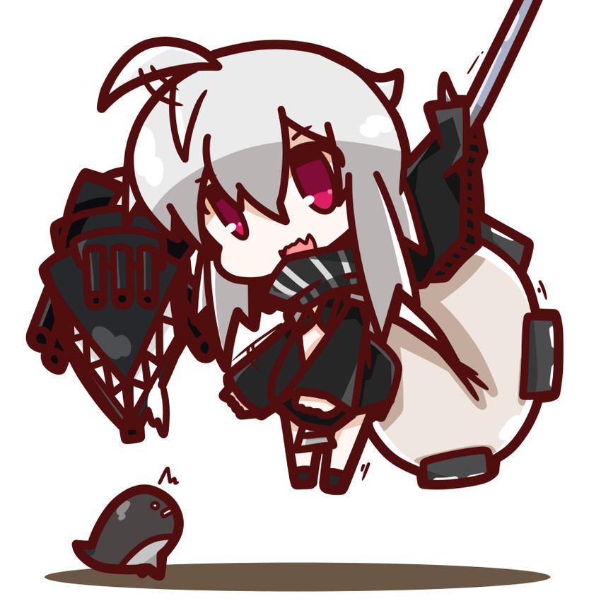 re-class battleship, i-class destroyer, and kuchiku i-kyuu (kantai collection) drawn by nuu_(nu-nyu)