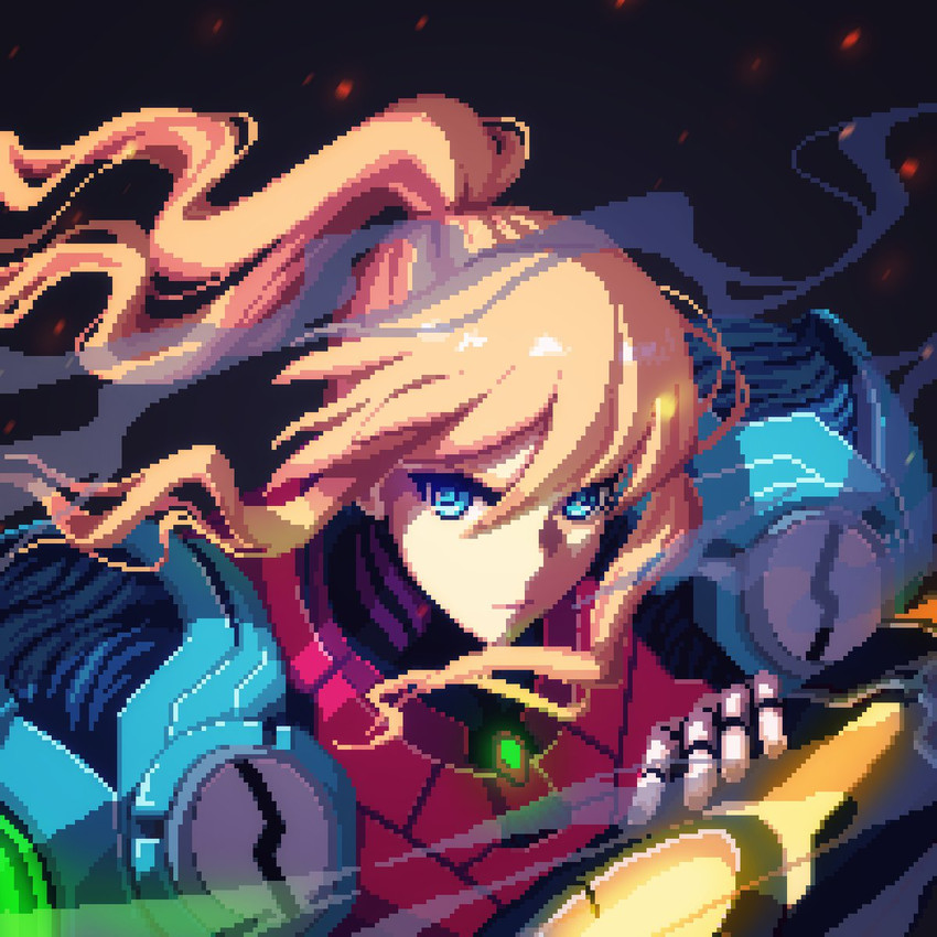samus aran (metroid and 1 more) drawn by ioruko