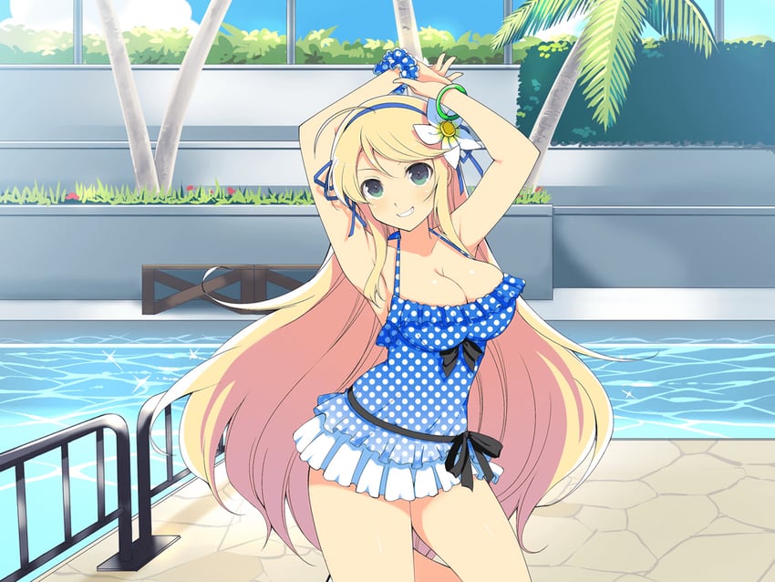 katsuragi (senran kagura and 2 more) drawn by yaegashi_nan
