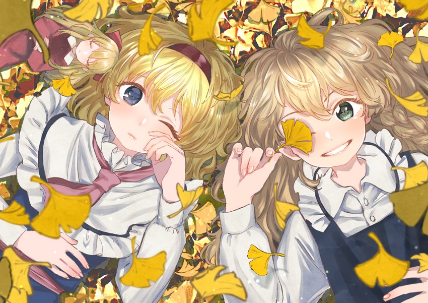 kirisame marisa, alice margatroid, and shanghai doll (touhou) drawn by meiji_(charisma_serve)