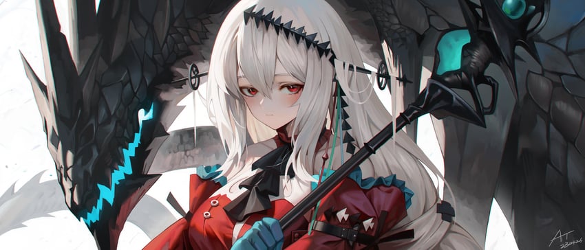 skadi, skadi the corrupting heart, and skadi's seaborn (arknights) drawn by ttt_(5274293)