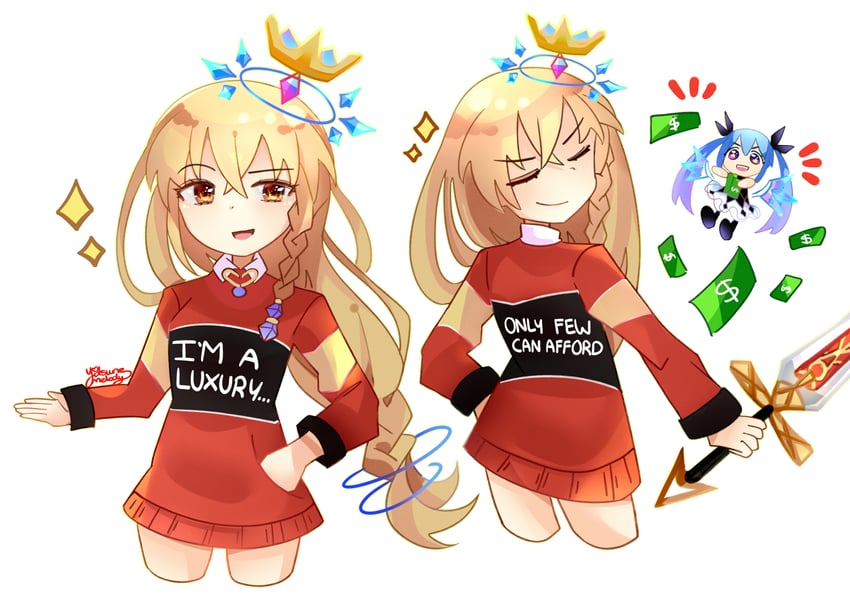 million arthur and cheekama (neptune and 1 more) drawn by yitsune_melody