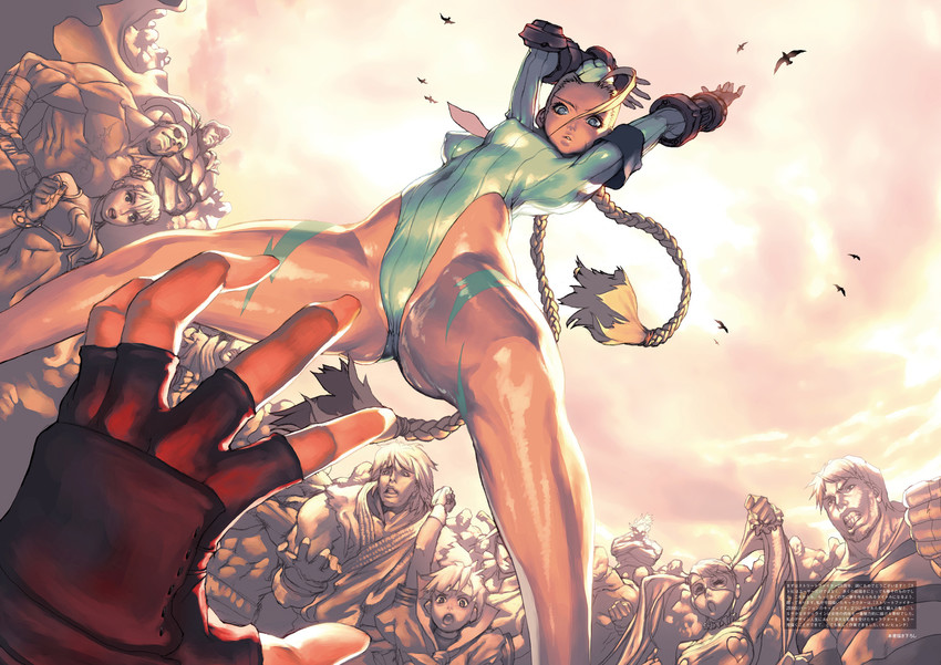 chun-li, cammy white, ryu, kasugano sakura, ken masters, and 4 more (street fighter and 2 more) drawn by kim_hyung_tae