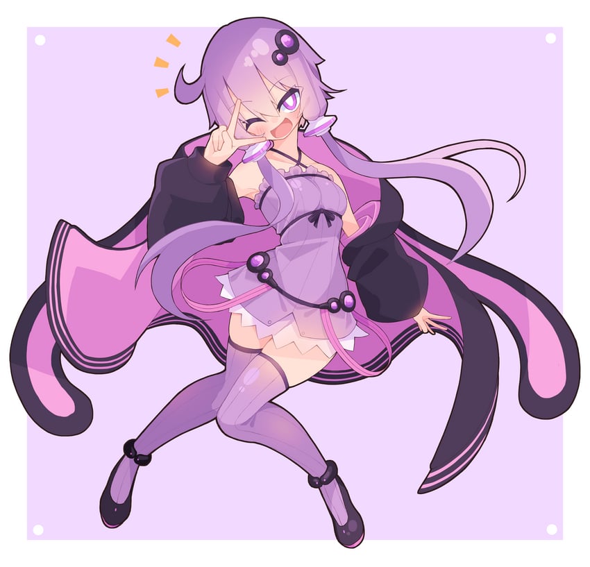 yuzuki yukari (voiceroid) drawn by hoshi_shimeji_(yuki-e-toriusu1)