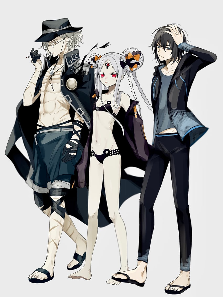 abigail williams, oberon, and edmond dantes (fate and 1 more) drawn by sumi_(gfgf_045)
