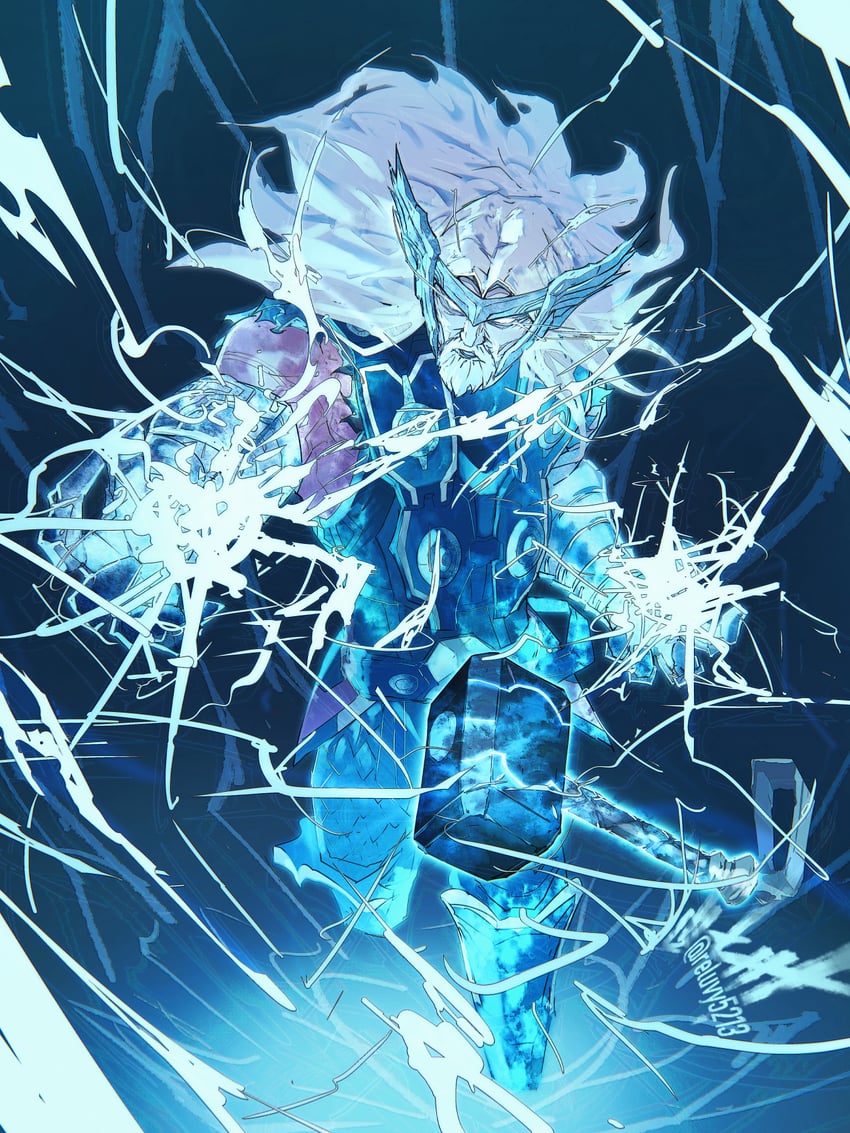 thor (marvel and 1 more) drawn by reluvy