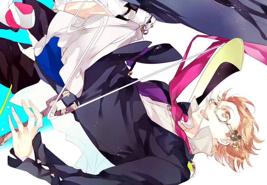 hanamura yousuke and jiraiya (persona and 1 more) drawn by suou_(sdurorhr)
