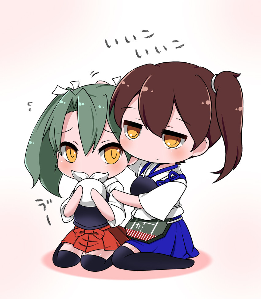 kaga and zuikaku (kantai collection) drawn by kokumo_an'yo