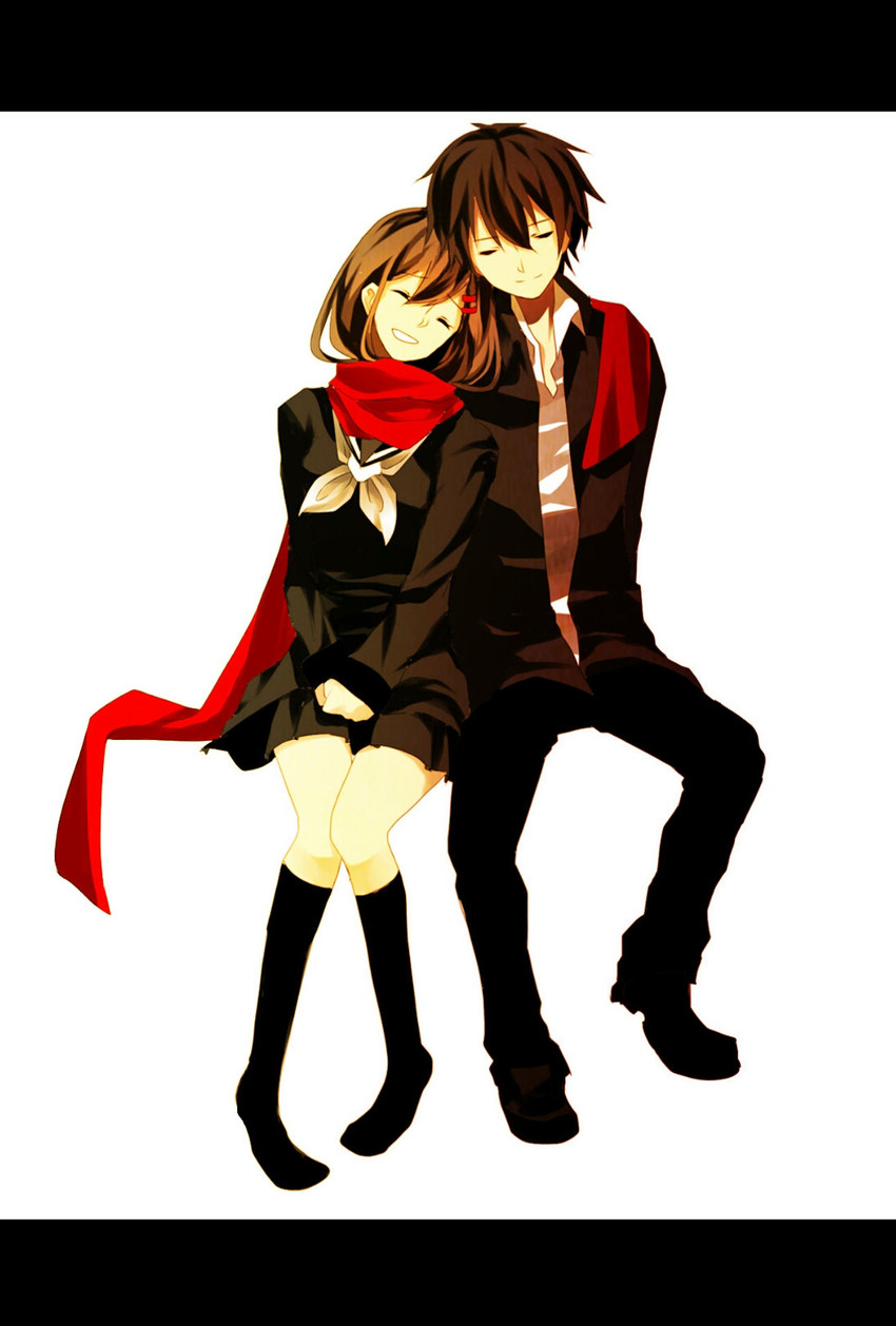 tateyama ayano and kisaragi shintarou (kagerou project and 1 more) drawn by asukichi_(h-asumint)
