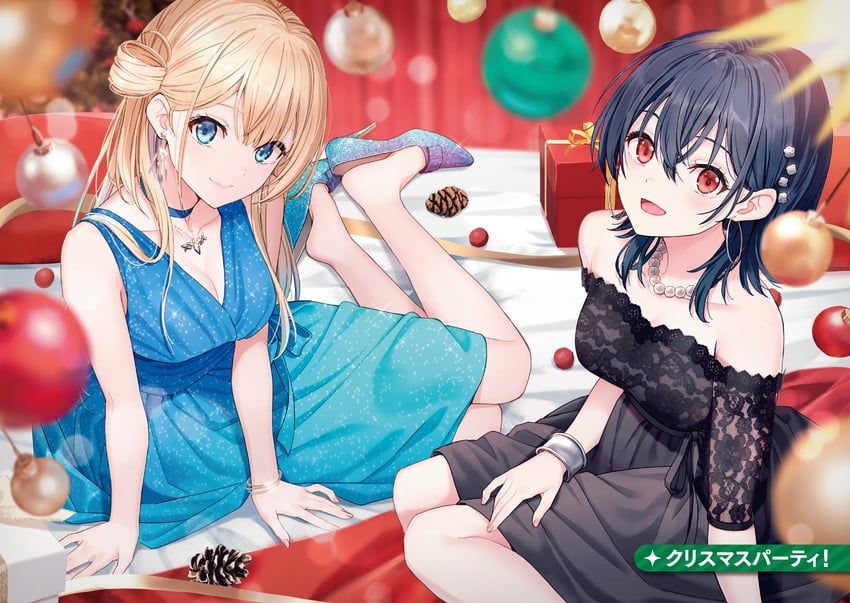 asanagi umi and amami yuu (class de 2-banme ni kawaii onnanoko to tomodachi ni natta) drawn by hyuuga_azuri