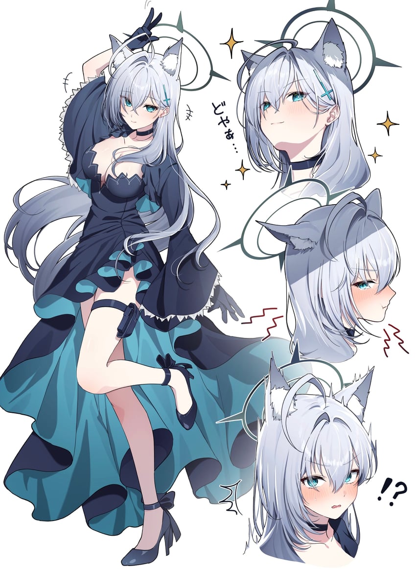 shiroko and shiroko terror (blue archive) drawn by maruta_(shummylass)