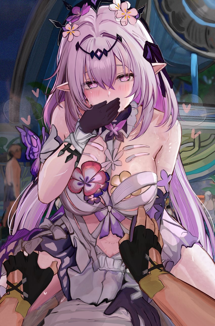 trailblazer, caelus, and castorice (honkai and 1 more) drawn by efuri_(riarea00)