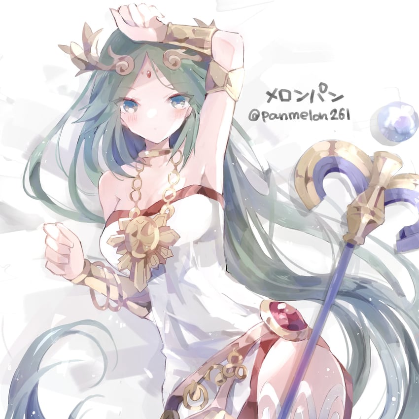 palutena (kid icarus and 1 more) drawn by ayametoru