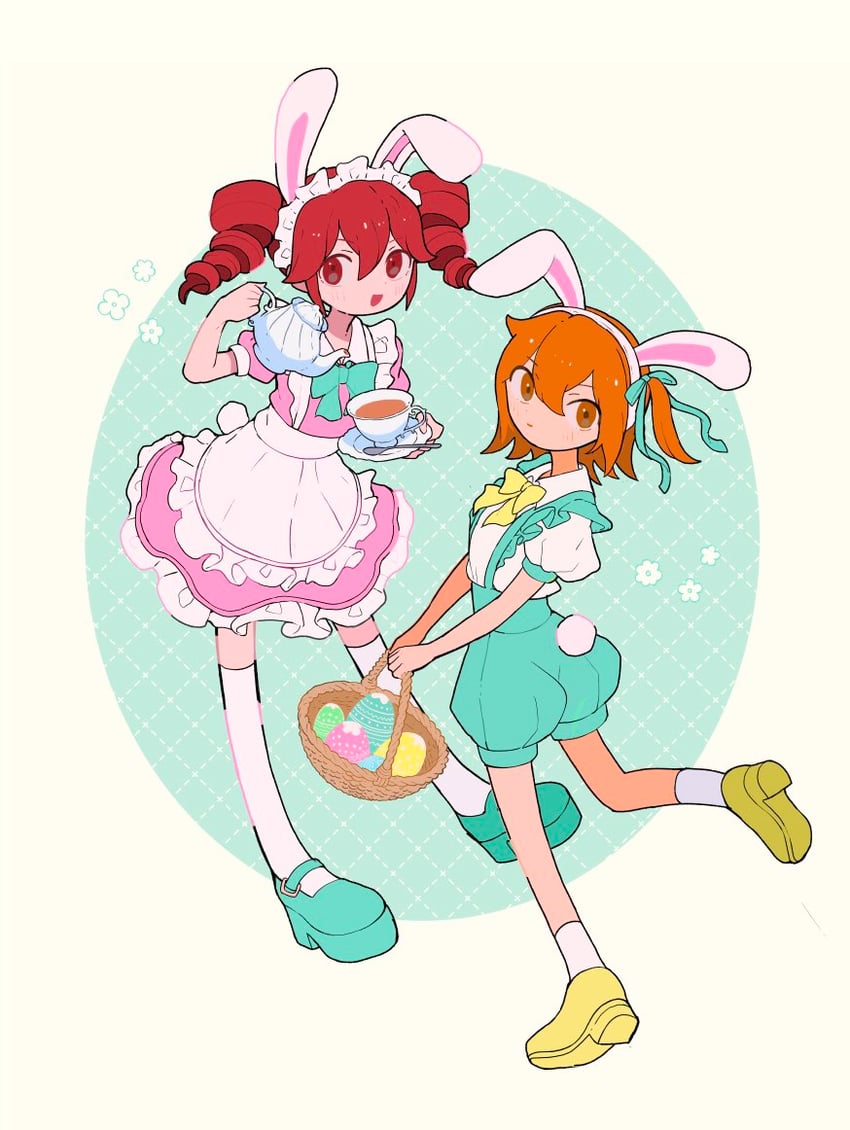 kasane teto and adachi rei (utau and 1 more) drawn by s1ho_(ukiy0u0)